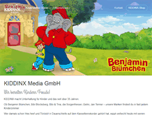 Tablet Screenshot of kiddinx.de
